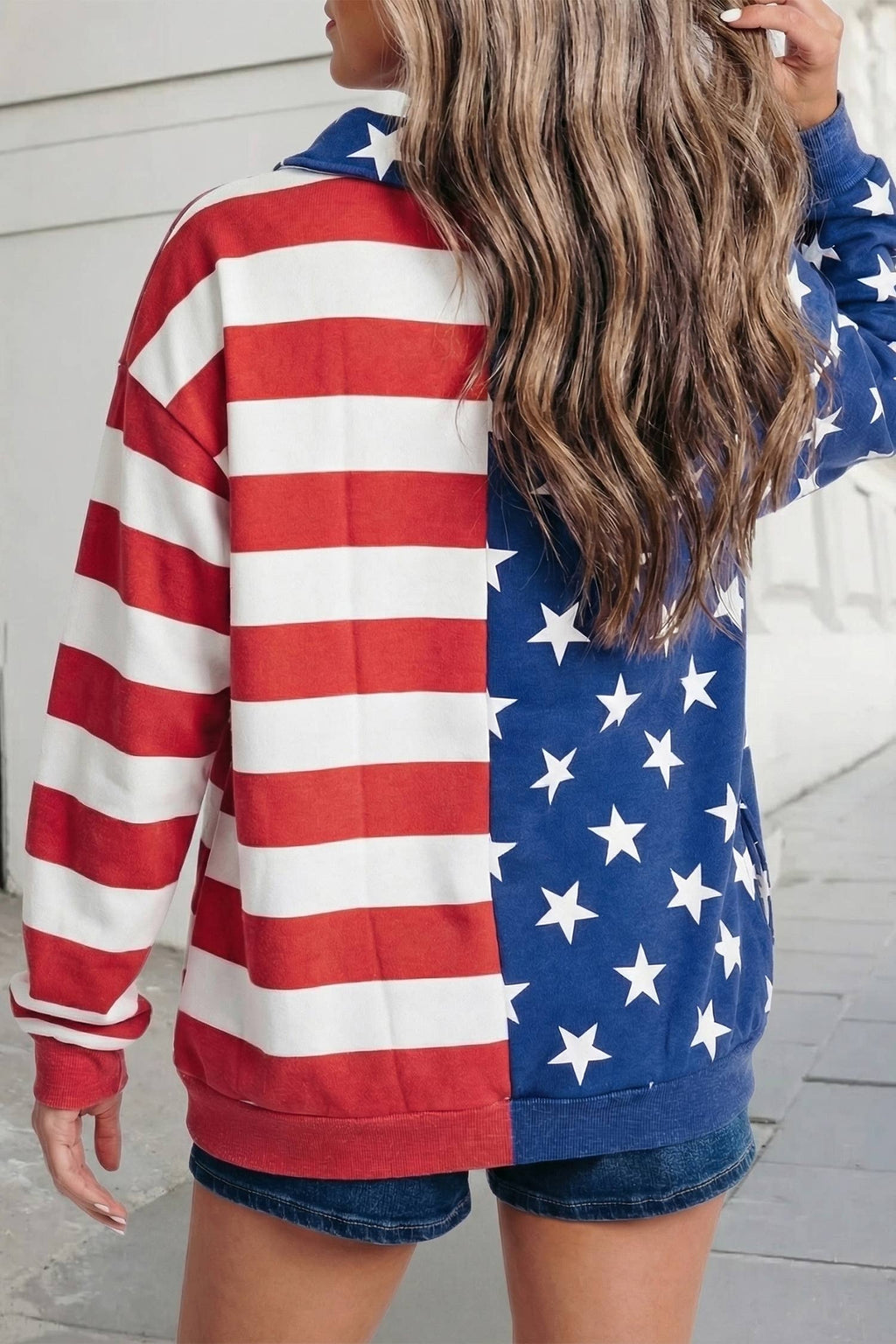 Stars Print American Flag