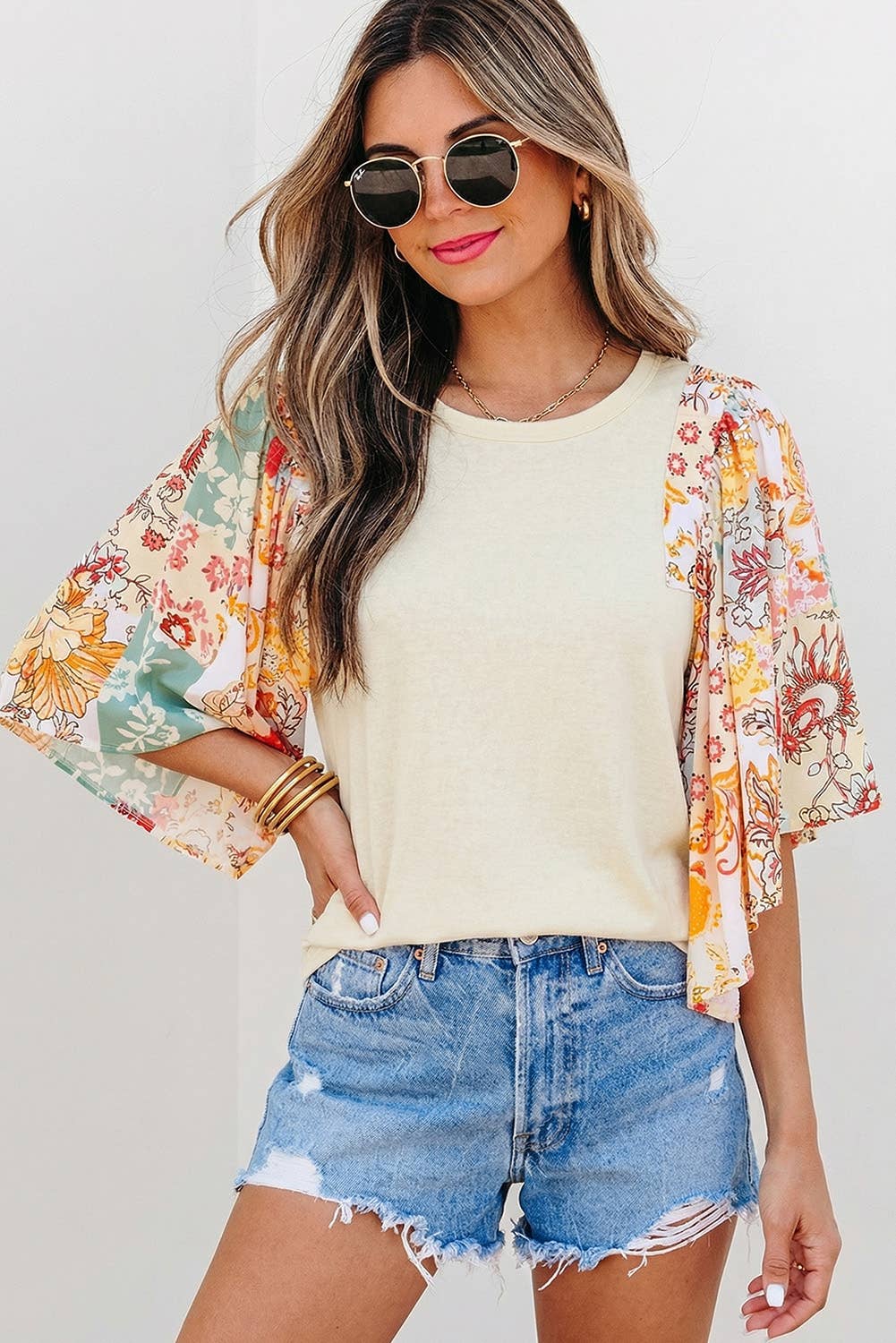 Floral Patchwork Blouse