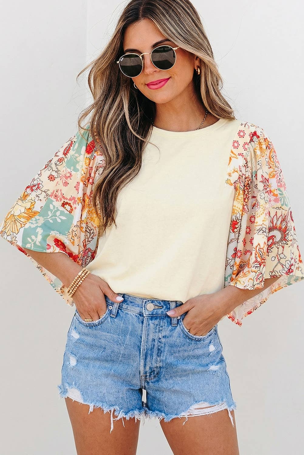Floral Patchwork Blouse