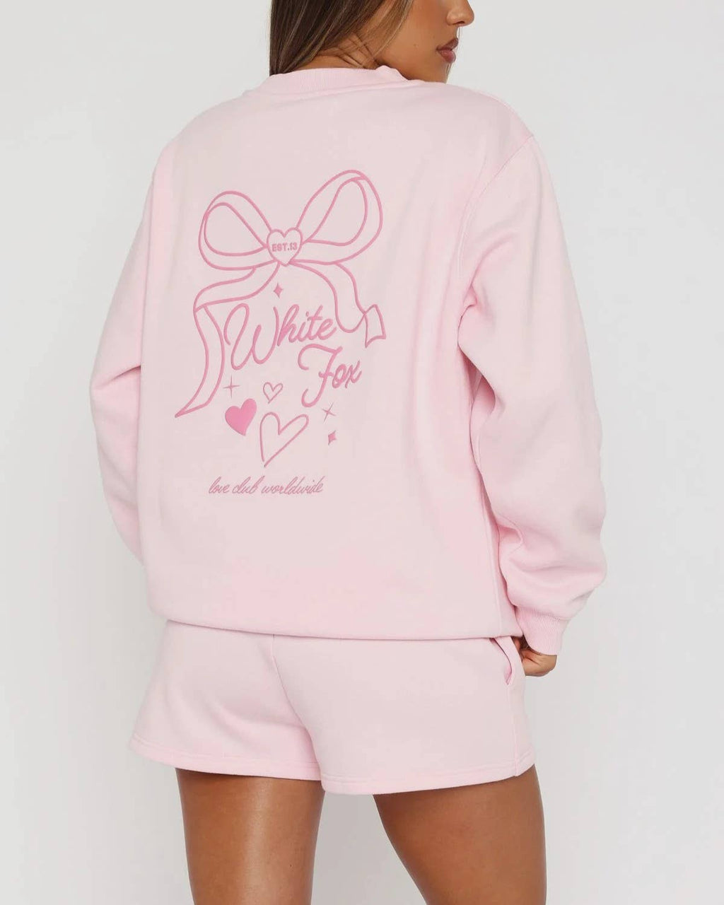 Oversized Sweatshirt Shorts Set