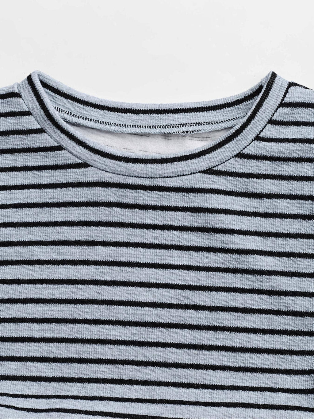 Striped Shirt Pants Set