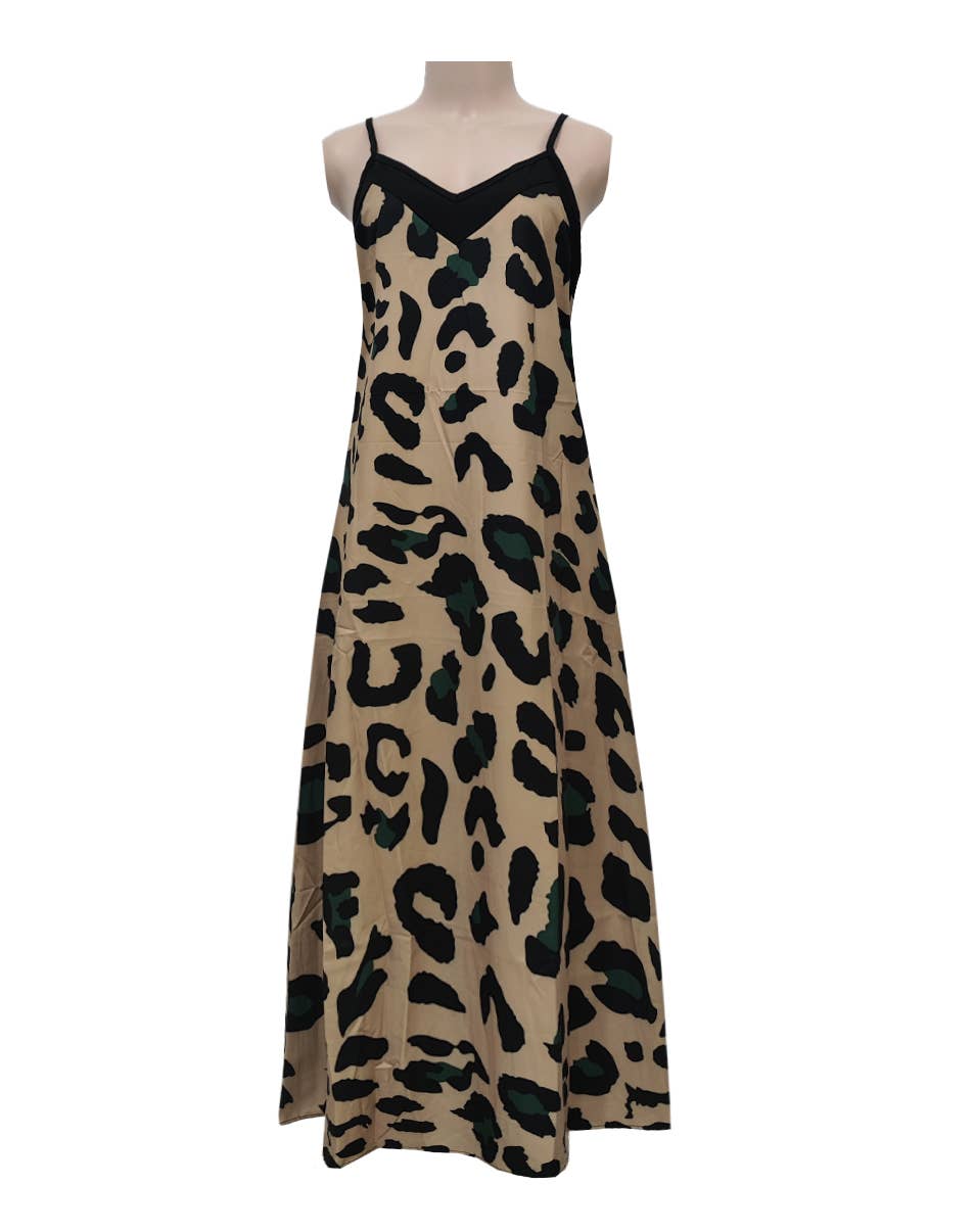 Leopard Print Maxi Dress