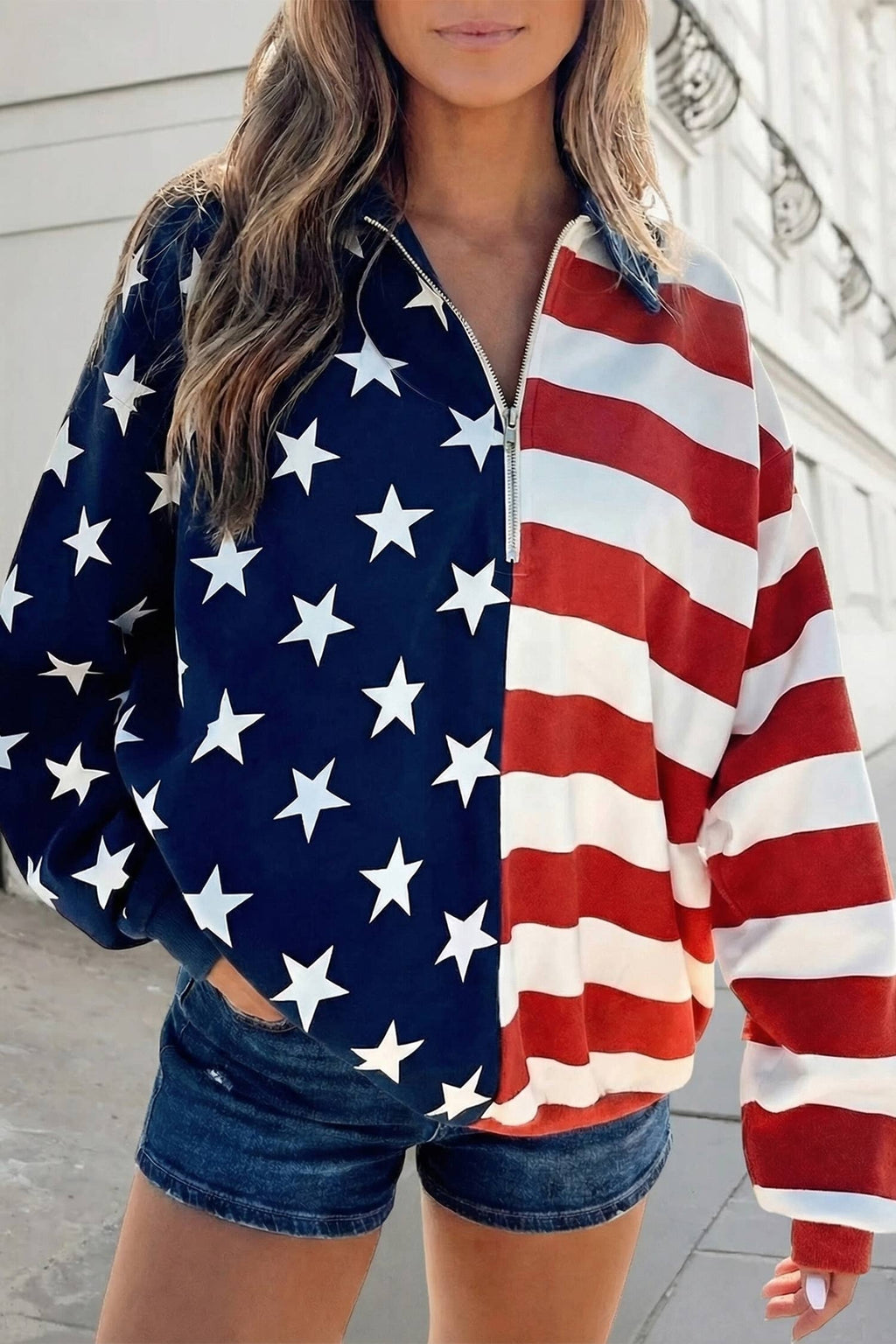 Stars Print American Flag