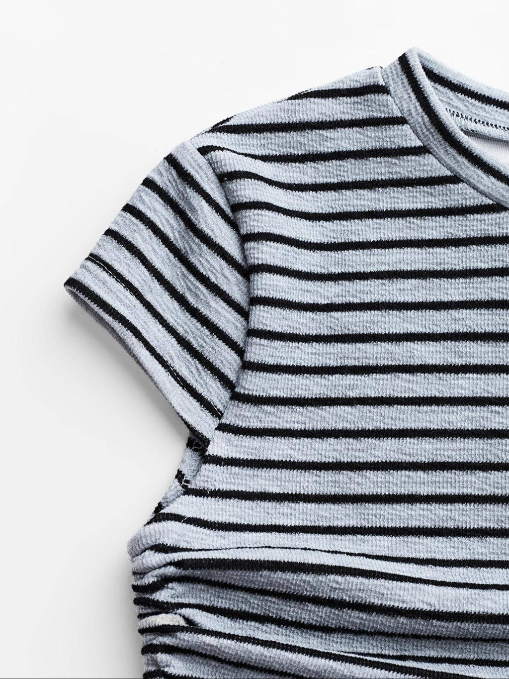 Striped Shirt Pants Set