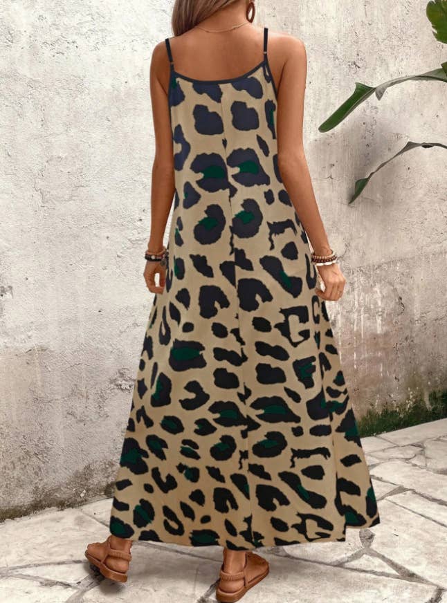 Leopard Print Maxi Dress