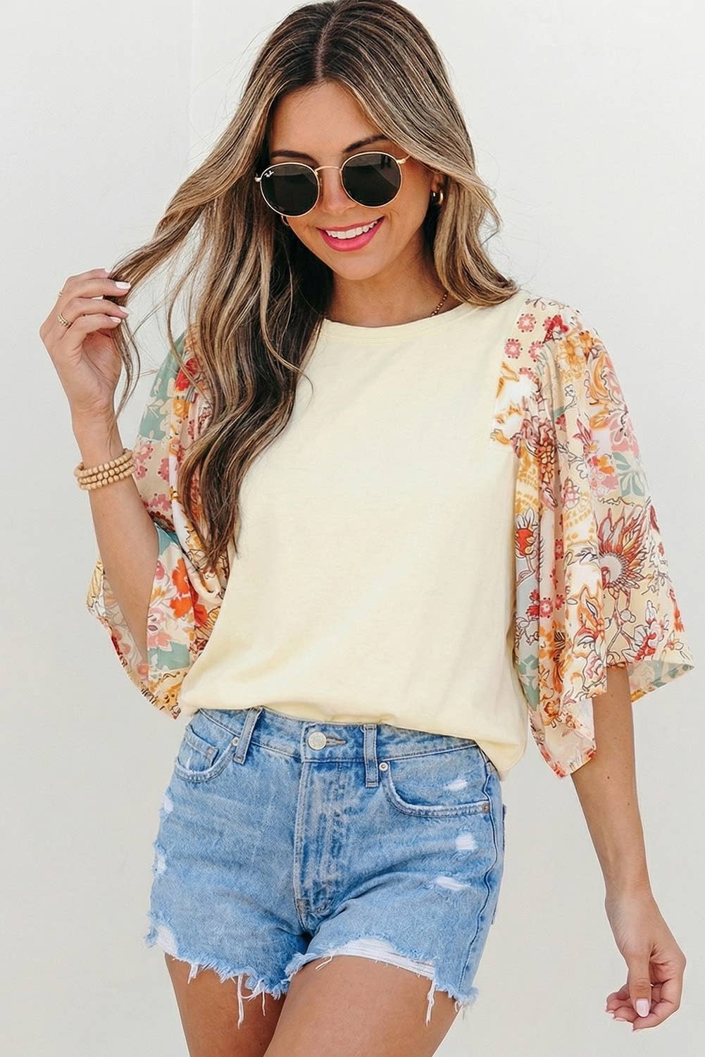 Floral Patchwork Blouse